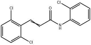 N-(2-chlorophenyl)-3-(2,6-dichlorophenyl)acrylamide 구조식 이미지