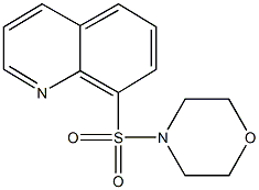 8-(4-morpholinylsulfonyl)quinoline 구조식 이미지