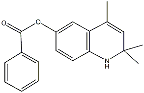 2,2,4-trimethyl-1,2-dihydro-6-quinolinyl benzoate Structure