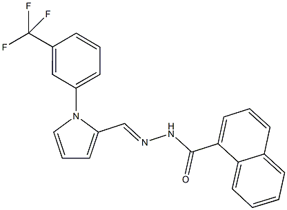 N'-({1-[3-(trifluoromethyl)phenyl]-1H-pyrrol-2-yl}methylene)-1-naphthohydrazide Structure