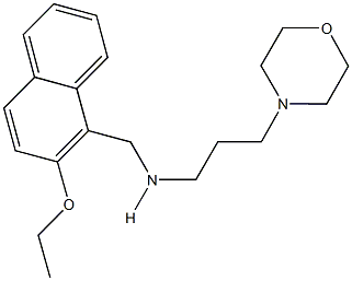 N-[(2-ethoxy-1-naphthyl)methyl]-N-[3-(4-morpholinyl)propyl]amine Structure