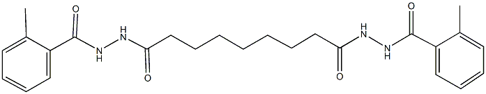 2-methyl-N'-{9-[2-(2-methylbenzoyl)hydrazino]-9-oxononanoyl}benzohydrazide 구조식 이미지