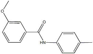 3-methoxy-N-(4-methylphenyl)benzamide 구조식 이미지