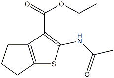 ethyl 2-(acetylamino)-5,6-dihydro-4H-cyclopenta[b]thiophene-3-carboxylate Structure