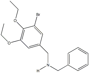 N-benzyl-N-(3-bromo-4,5-diethoxybenzyl)amine 구조식 이미지