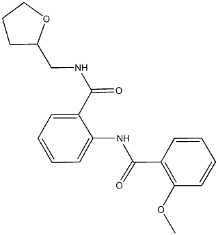 2-[(2-methoxybenzoyl)amino]-N-(tetrahydro-2-furanylmethyl)benzamide 구조식 이미지
