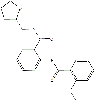 2-[(2-methoxybenzoyl)amino]-N-(tetrahydro-2-furanylmethyl)benzamide Structure