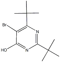 5-bromo-2,6-ditert-butyl-4-pyrimidinol 구조식 이미지