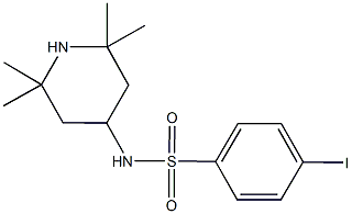 4-iodo-N-(2,2,6,6-tetramethyl-4-piperidinyl)benzenesulfonamide 구조식 이미지