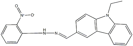 9-ethyl-9H-carbazole-3-carbaldehyde {2-nitrophenyl}hydrazone 구조식 이미지