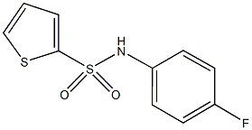 N-(4-fluorophenyl)-2-thiophenesulfonamide 구조식 이미지