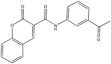 N-(3-acetylphenyl)-2-oxo-2H-chromene-3-carboxamide Structure