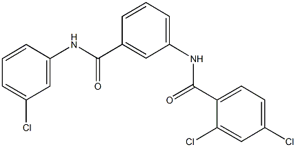 2,4-dichloro-N-{3-[(3-chloroanilino)carbonyl]phenyl}benzamide Structure