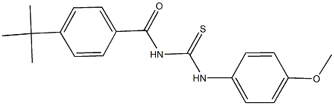 N-(4-tert-butylbenzoyl)-N'-(4-methoxyphenyl)thiourea Structure