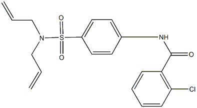 2-chloro-N-{4-[(diallylamino)sulfonyl]phenyl}benzamide Structure