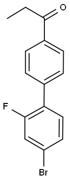 1-(4'-bromo-2'-fluoro[1,1'-biphenyl]-4-yl)-1-propanone Structure