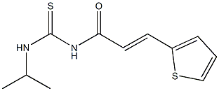 N-isopropyl-N'-[3-(2-thienyl)acryloyl]thiourea Structure