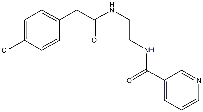 N-(2-{[2-(4-chlorophenyl)acetyl]amino}ethyl)nicotinamide Structure