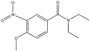 N,N-diethyl-3-nitro-4-methoxybenzamide 구조식 이미지