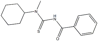 N'-benzoyl-N-cyclohexyl-N-methylthiourea 구조식 이미지