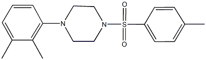 1-(2,3-dimethylphenyl)-4-[(4-methylphenyl)sulfonyl]piperazine Structure