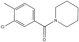 1-(3-chloro-4-methylbenzoyl)piperidine 구조식 이미지