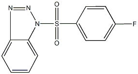 1-[(4-fluorophenyl)sulfonyl]-1H-1,2,3-benzotriazole Structure