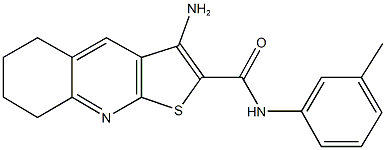3-amino-N-(3-methylphenyl)-5,6,7,8-tetrahydrothieno[2,3-b]quinoline-2-carboxamide Structure