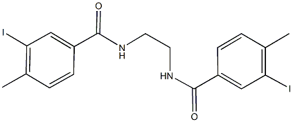 3-iodo-N-{2-[(3-iodo-4-methylbenzoyl)amino]ethyl}-4-methylbenzamide Structure