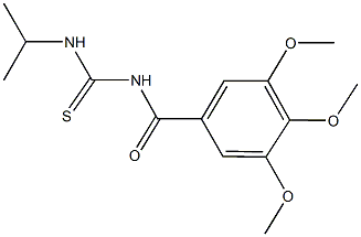 N-isopropyl-N'-(3,4,5-trimethoxybenzoyl)thiourea Structure