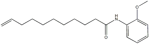 N-(2-methoxyphenyl)-10-undecenamide 구조식 이미지