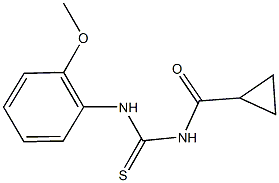 N-(cyclopropylcarbonyl)-N'-(2-methoxyphenyl)thiourea 구조식 이미지