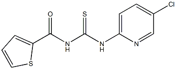 N-(5-chloropyridin-2-yl)-N'-(thien-2-ylcarbonyl)thiourea 구조식 이미지