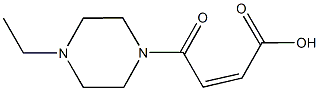 4-(4-ethyl-1-piperazinyl)-4-oxo-2-butenoic acid 구조식 이미지