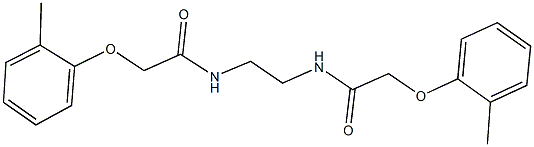2-(2-methylphenoxy)-N-(2-{[(2-methylphenoxy)acetyl]amino}ethyl)acetamide Structure