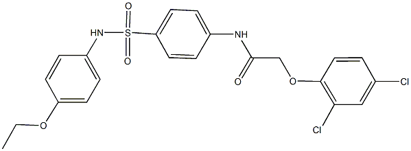 2-(2,4-dichlorophenoxy)-N-{4-[(4-ethoxyanilino)sulfonyl]phenyl}acetamide Structure