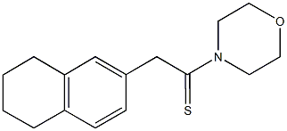 4-[2-(5,6,7,8-tetrahydro-2-naphthalenyl)ethanethioyl]morpholine 구조식 이미지