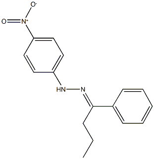 1-phenylbutan-1-one {4-nitrophenyl}hydrazone Structure