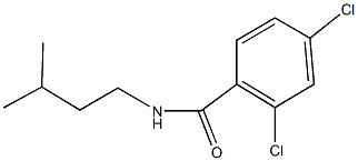 2,4-dichloro-N-isopentylbenzamide Structure