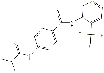 4-(isobutyrylamino)-N-[2-(trifluoromethyl)phenyl]benzamide 구조식 이미지