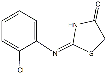 2-[(2-chlorophenyl)imino]-1,3-thiazolidin-4-one Structure