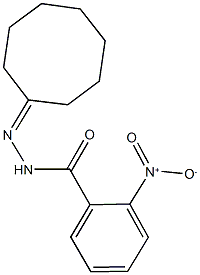 N'-cyclooctylidene-2-nitrobenzohydrazide 구조식 이미지