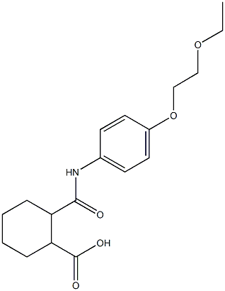 2-{[4-(2-ethoxyethoxy)anilino]carbonyl}cyclohexanecarboxylic acid Structure