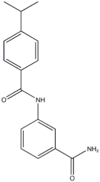 3-[(4-isopropylbenzoyl)amino]benzamide 구조식 이미지