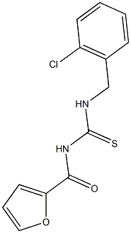 N-(2-chlorobenzyl)-N'-(2-furoyl)thiourea 구조식 이미지