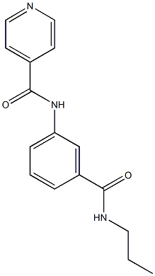 N-{3-[(propylamino)carbonyl]phenyl}isonicotinamide Structure