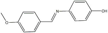 4-[(4-methoxybenzylidene)amino]phenol 구조식 이미지