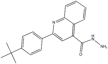 2-(4-tert-butylphenyl)-4-quinolinecarbohydrazide Structure
