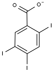 2,4,5-triiodobenzoic acid Structure