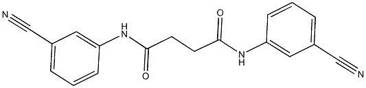 N~1~,N~4~-bis(3-cyanophenyl)succinamide 구조식 이미지